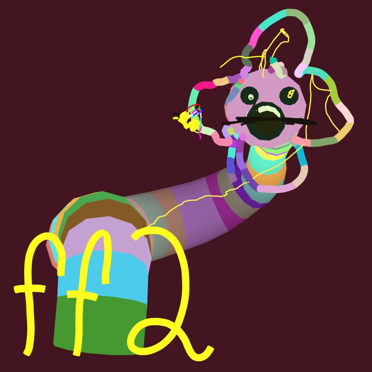 アート・デザイン・音楽 Dirty Graphics & Strange Characters Freaky Flowers - Wildxyz