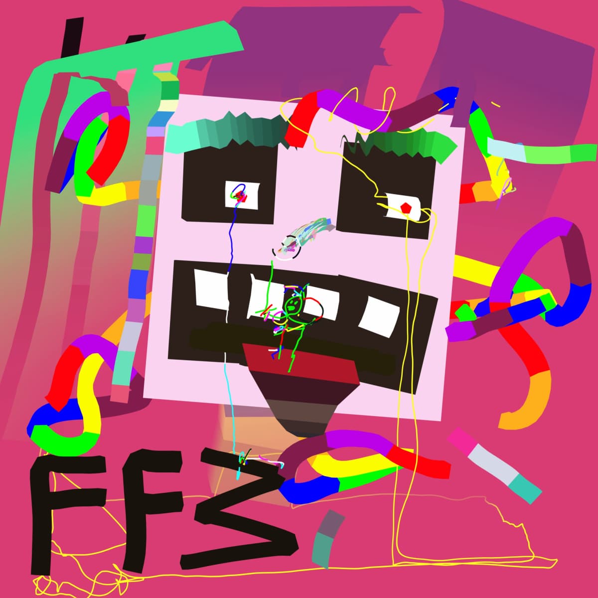 アート・デザイン・音楽 Dirty Graphics & Strange Characters Freaky Flowers - Wildxyz